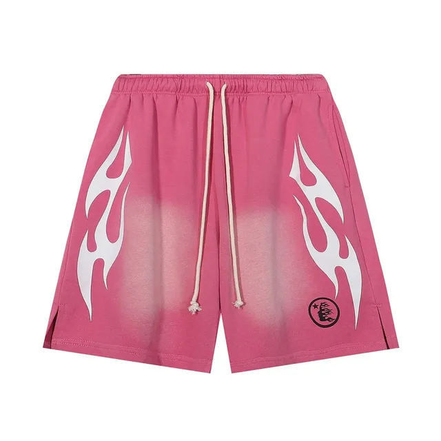 Hellstar Flame Shorts Gradient Flame Print
