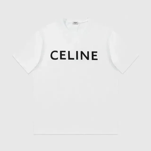 Celine Logo T-Shirt Black Logo