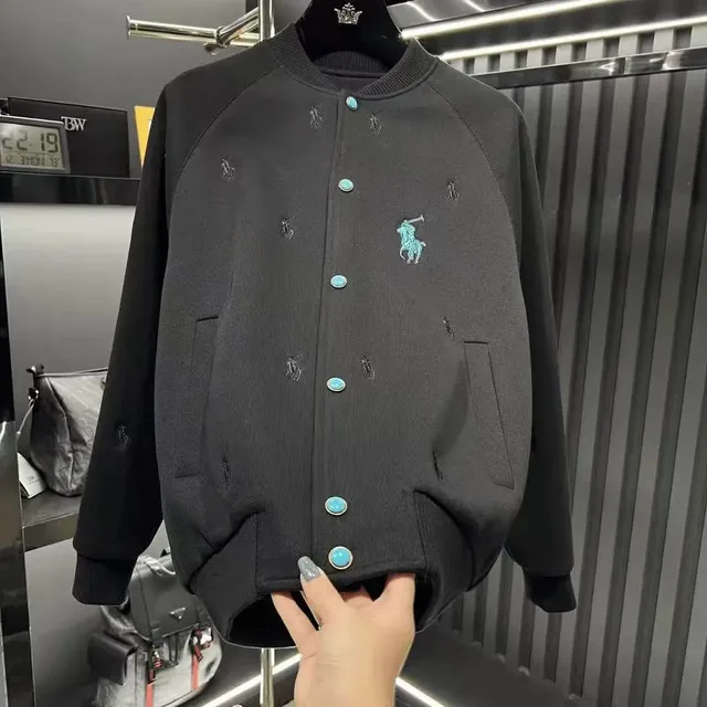 Polo Ralph Lauren Rugby Jacket Turquoise Pony Embroidery