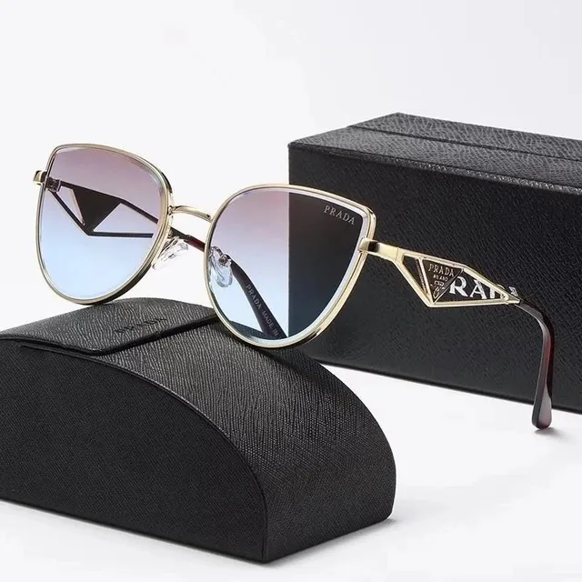 Prada Triangle Frame Sunglasses Gradient Lens