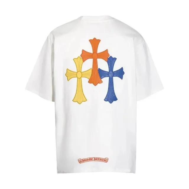 Chrome Hearts Cross Logo Tee Triple Cross Embroidery