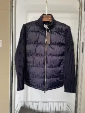 Stone Island Quilted Jacket Navy