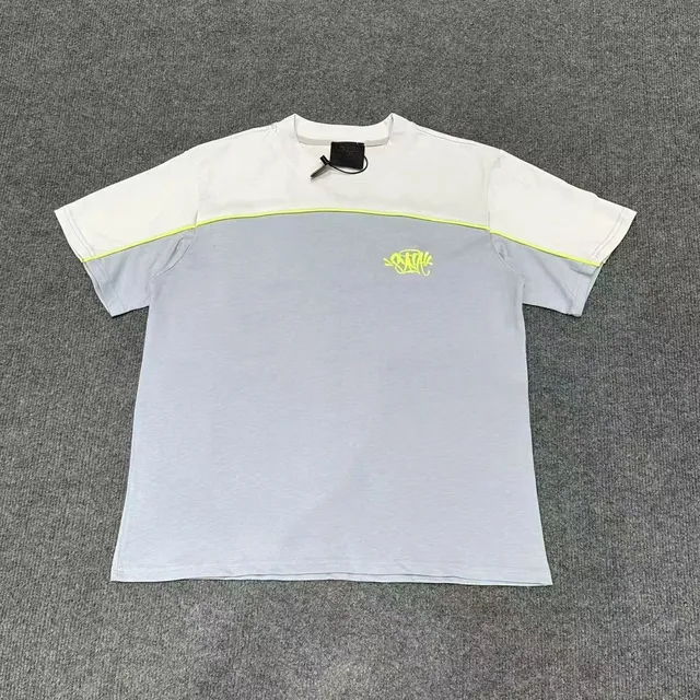 Syna World T-Shirt Color-Block with Graffiti Logo