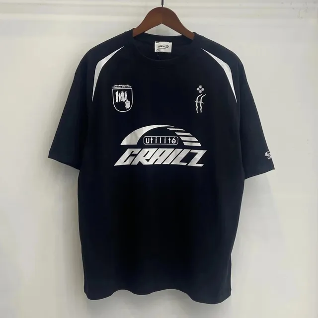 Utilité T-Shirt Black with White Graphics