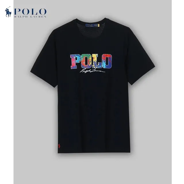 Polo Ralph Lauren Polo Graphic Tee Rainbow Splatter Logo