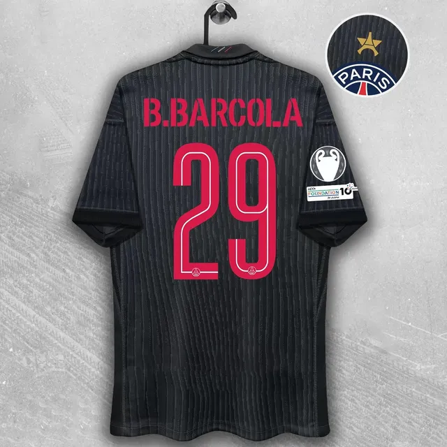 Paris Saint-Germain Home Jersey B. Barcola 29