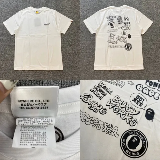 BAPE Graphic Tee Busy Works Collab