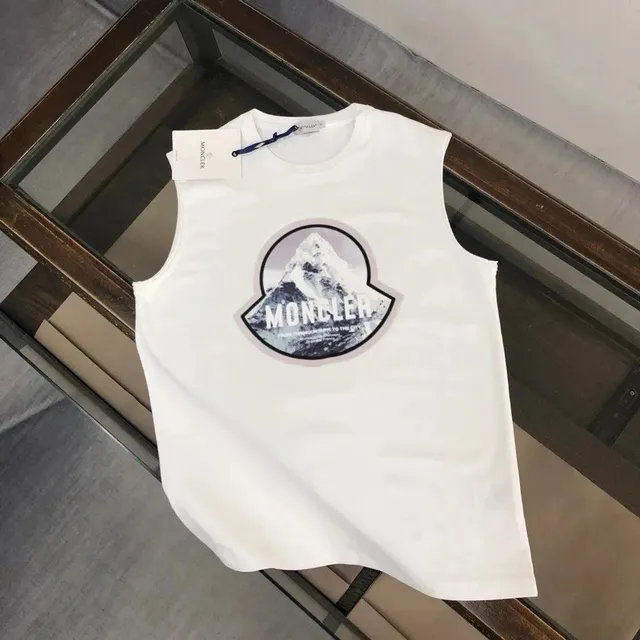 Moncler Logo Tank Top Mountain Print