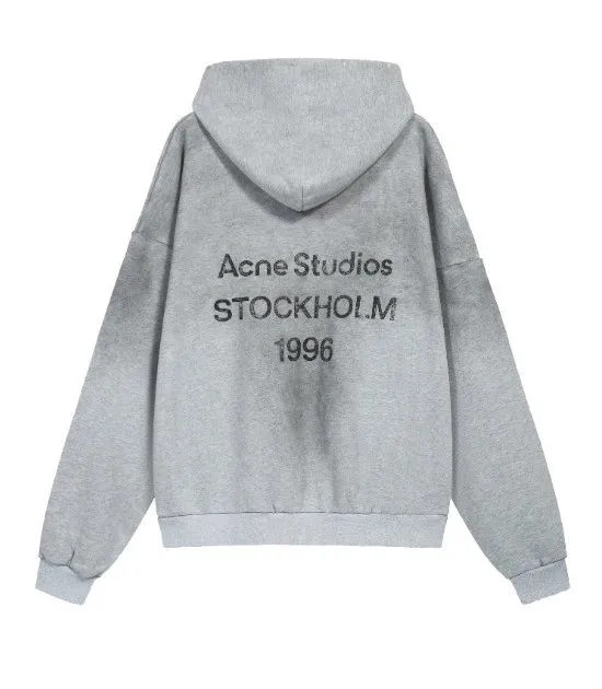 Acne Studios Hooded Sweatshirt Stockholm 1996 Print
