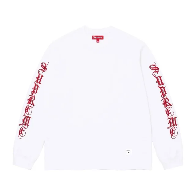 Supreme Long Sleeve Tee Gothic Logo