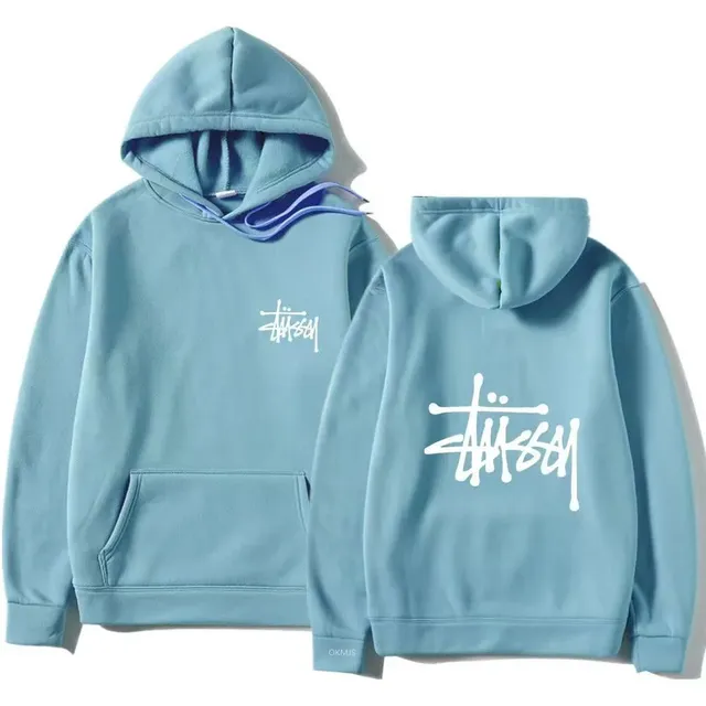 Stüssy Hooded Sweatshirt Logo Print
