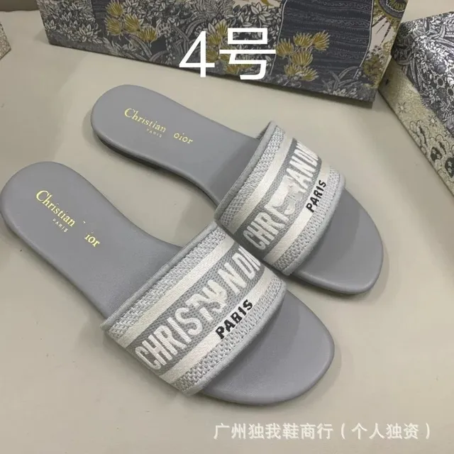 Dior sandals slippers Logo Strap