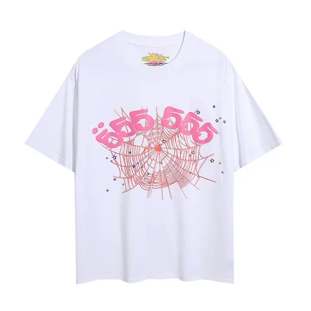 Corteiz Spider Web Tee Pink Spider Web Print