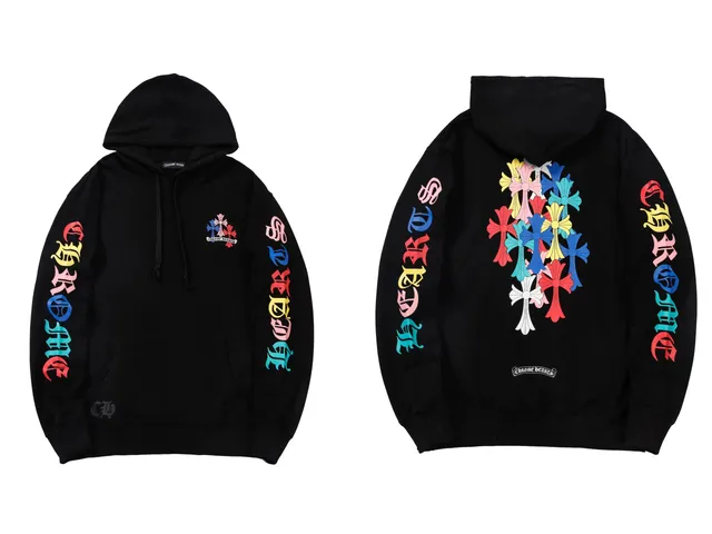 Chrome Hearts hoodies sweatshirts Rainbow Cross Print