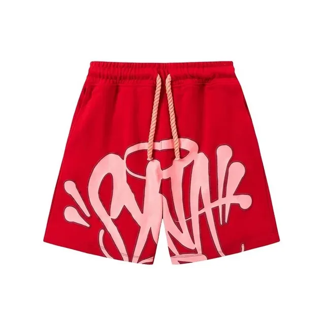 Syna World Graffiti Shorts Pink Logo Print