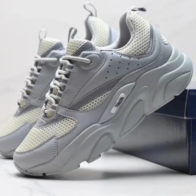Dior B22 Sneaker Grey Beige Mesh
