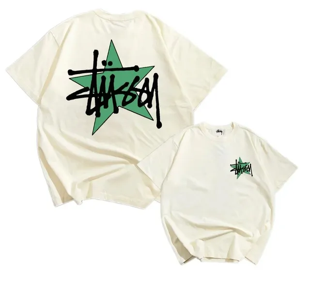 Stüssy Star Logo Tee Green Star