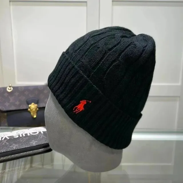 Polo Ralph Lauren Cable Knit Beanie Polo Pony Embroidery