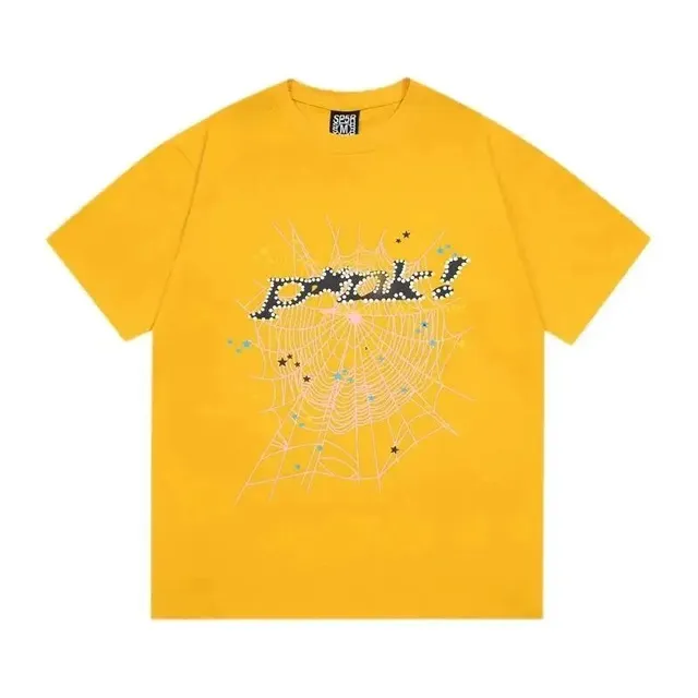 Corteiz Spiderweb Graphic Tee Crystal-Embellished