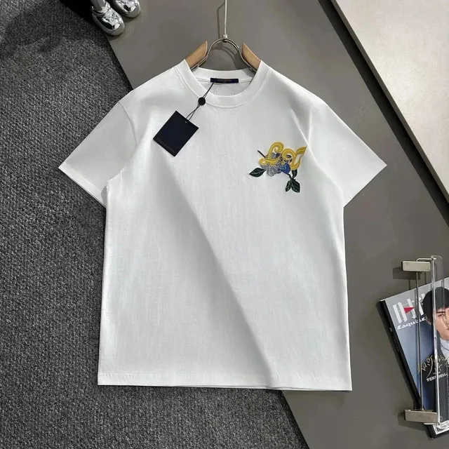 Louis Vuitton T-Shirt Floral Embroidery
