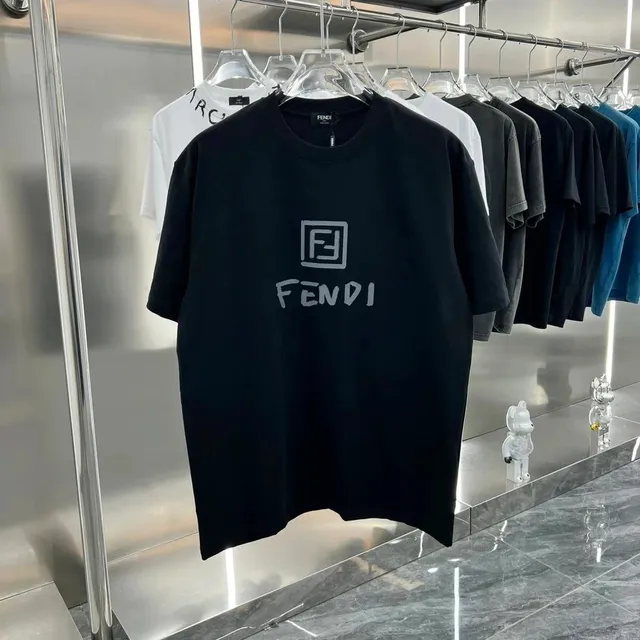 Fendi Logo T-Shirt FF Box Logo