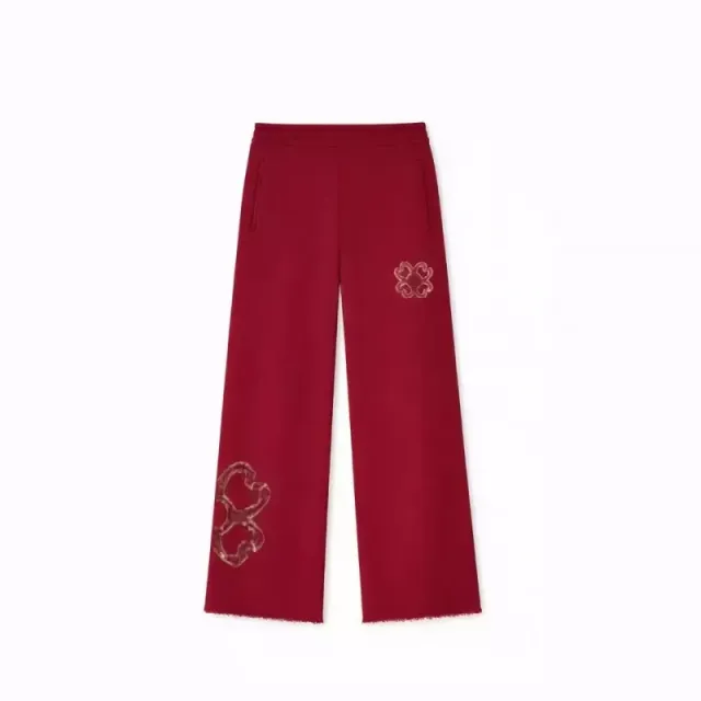 Balenciaga Wide-leg Sweatpants Embroidered Logo