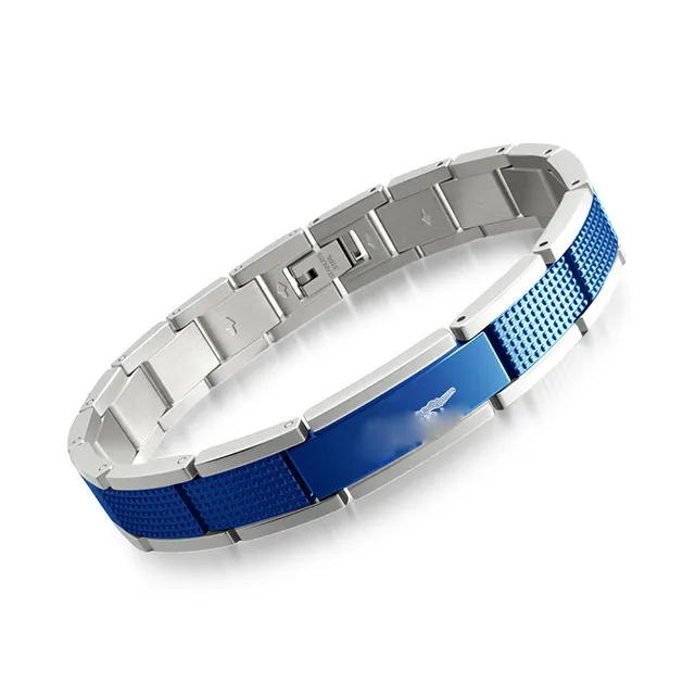 Blue Crocodile Bracelet+Box