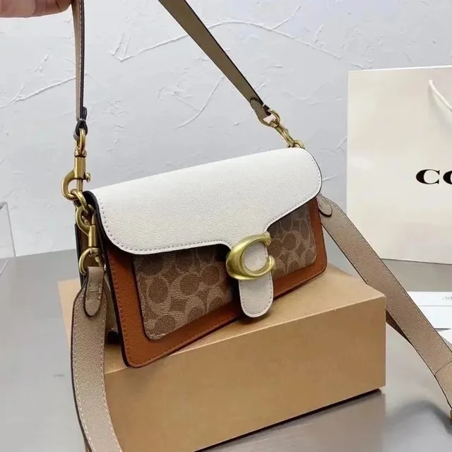 Coach Shoulder Bag C Logo Flap