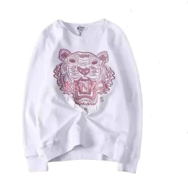 Kenzo Tiger Sweatshirt Pink Tiger Embroidery