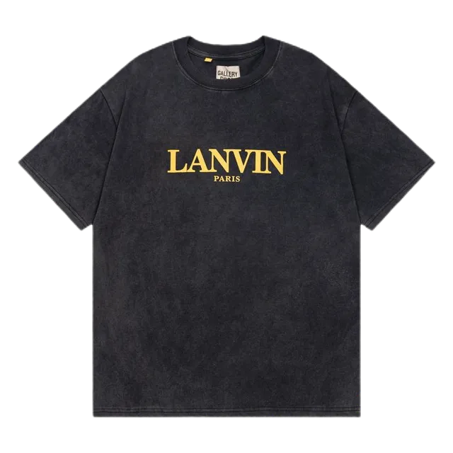 Lanvin Logo Tee Acid Wash
