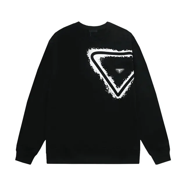 Prada Sweatshirt Triangle Logo Print