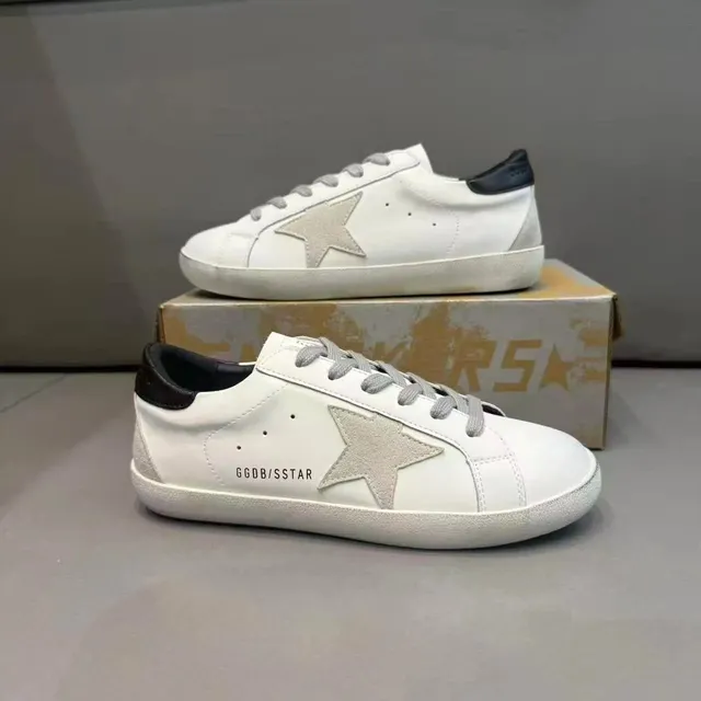 Golden Goose Super-Star White with Metallic Star