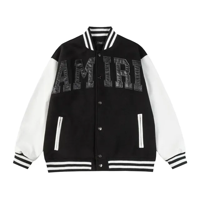Amiri Varsity Jacket Leather Patch Logo