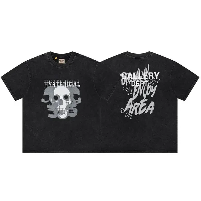Gallery Dept. Skull Graphic Tee Hysterical / Enjoy Area Print