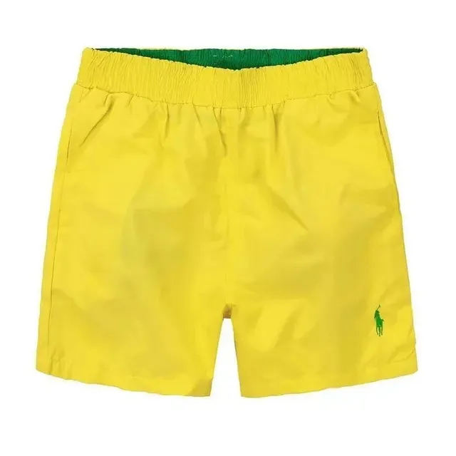 Polo Ralph Lauren Polo Swim Shorts Yellow with Green Waistband