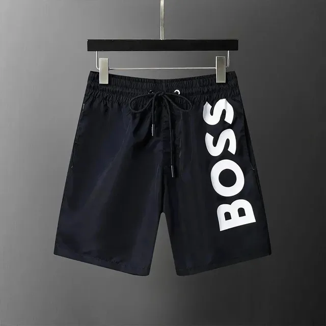 Hugo Boss Logo Swim Shorts Oversized Logo