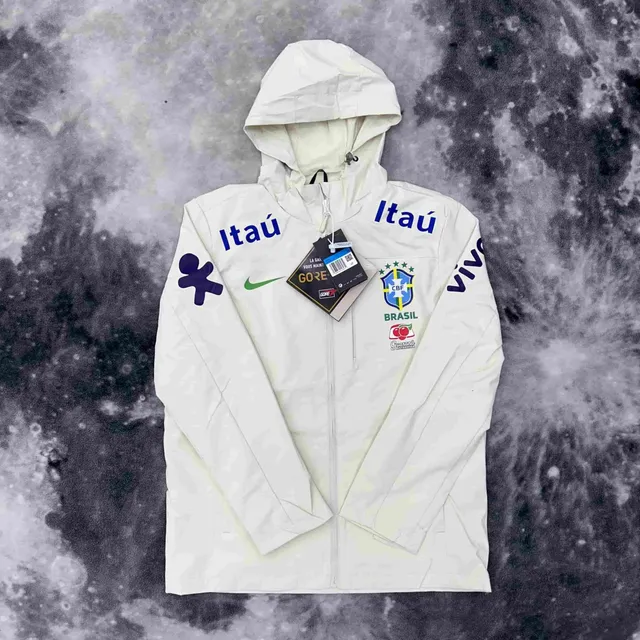 Nike Brazil National Team Windrunner Jacket Itaú Sponsor Edition