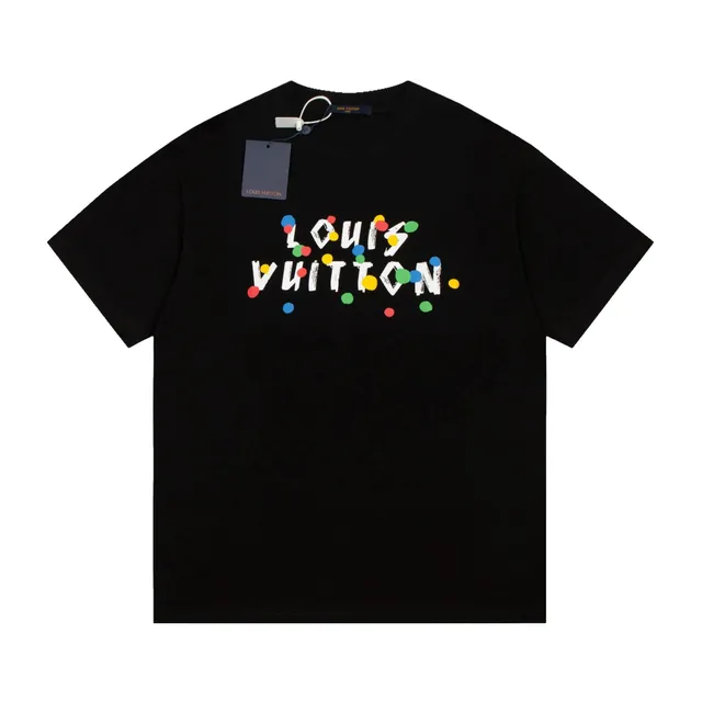 Louis Vuitton T-Shirt Multicolor Logo Print