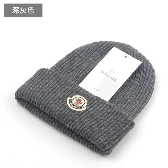 Moncler Ribbed Beanie Logo Patch