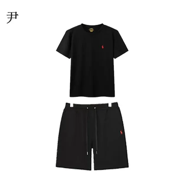 Polo Ralph Lauren Polo Tee and Shorts Set Black with Red Pony