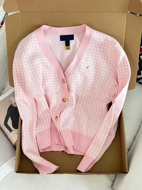 Polo Ralph Lauren V-Neck Cardigan Gingham Check