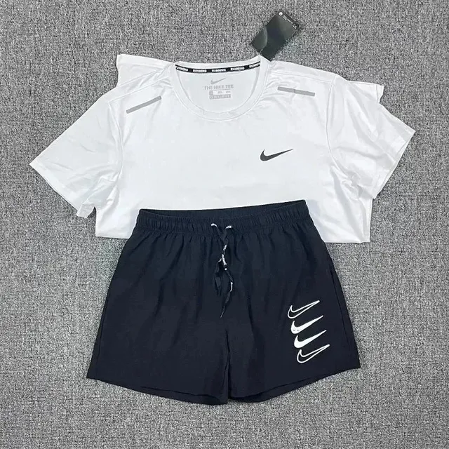Nike Running Tee and Shorts Set