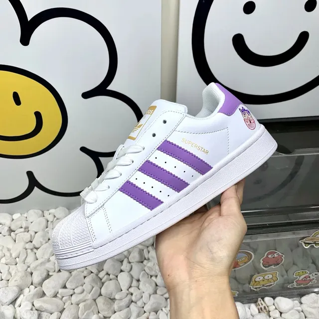 Adidas Superstar Purple Stripes
