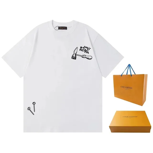 Louis Vuitton T-Shirt Hammer and Nails Print