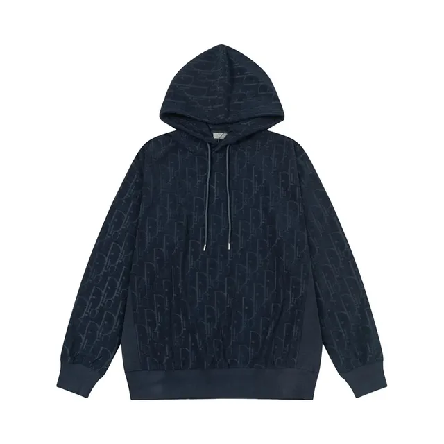 Dior Hooded Sweatshirt Oblique Logo Jacquard