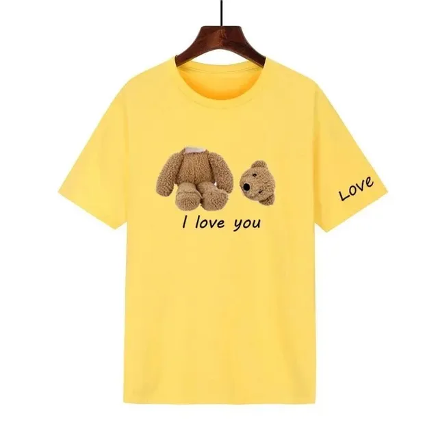 Graphic Tee Teddy Bear Print