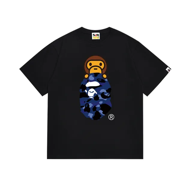 BAPE Ape Head Tee Blue Camo Ape