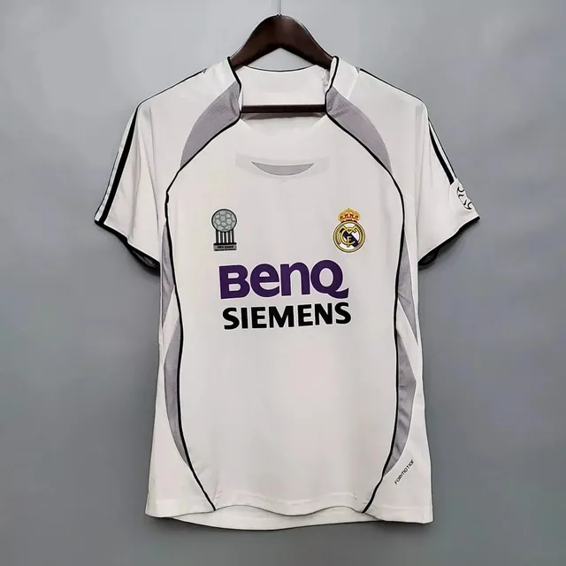 Adidas Real Madrid Home Shirt BenQ Siemens Sponsor
