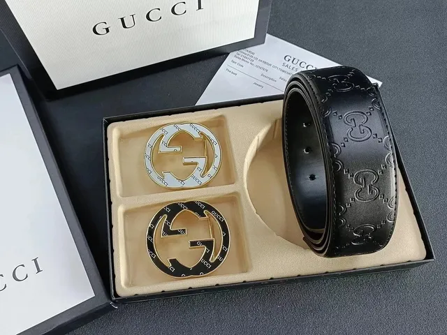 Gucci Horsebit 1955 Belt Double G Interlocking Buckle