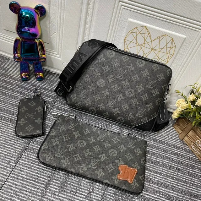 Louis Vuitton Monogram Canvas Set Mini Pouch and Crossbody